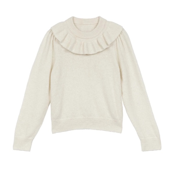 DOEN Azaris Sweater with Ruffled Collar size XS | NEW with tags - Picture 3 of 5